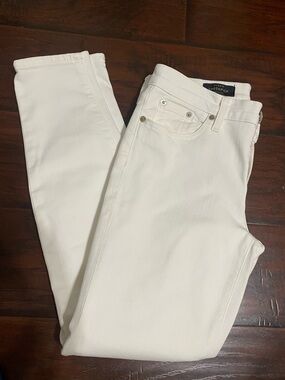 J. Crew White Toothpick Skinny Jeans